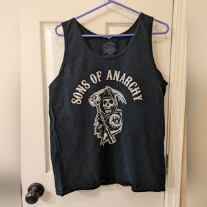 Black sons of anarchy men's tank top